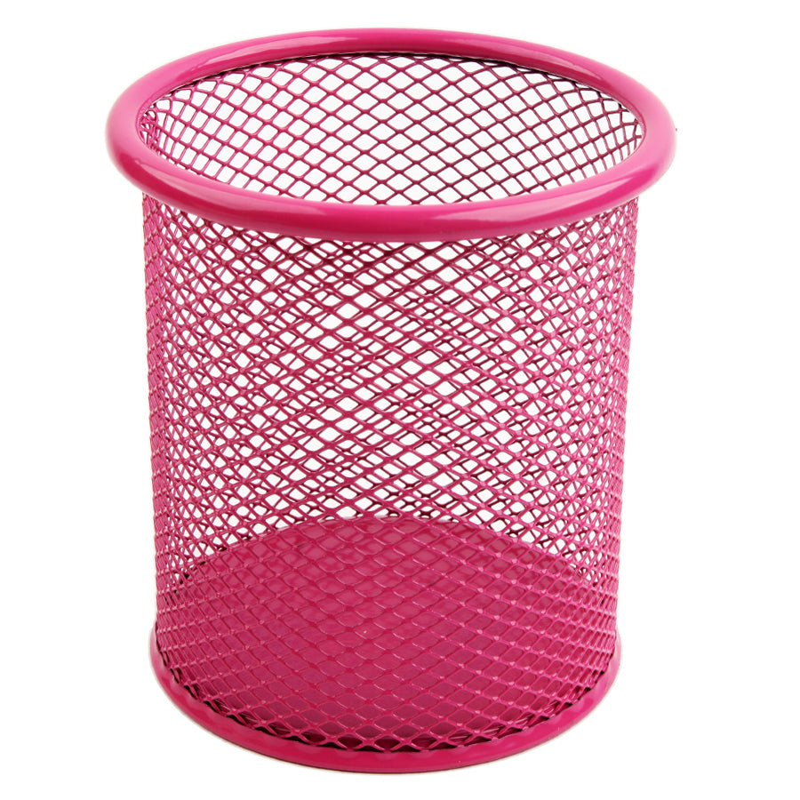 Round mesh pen holder