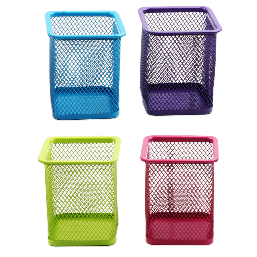 Square Mesh Pen Holder