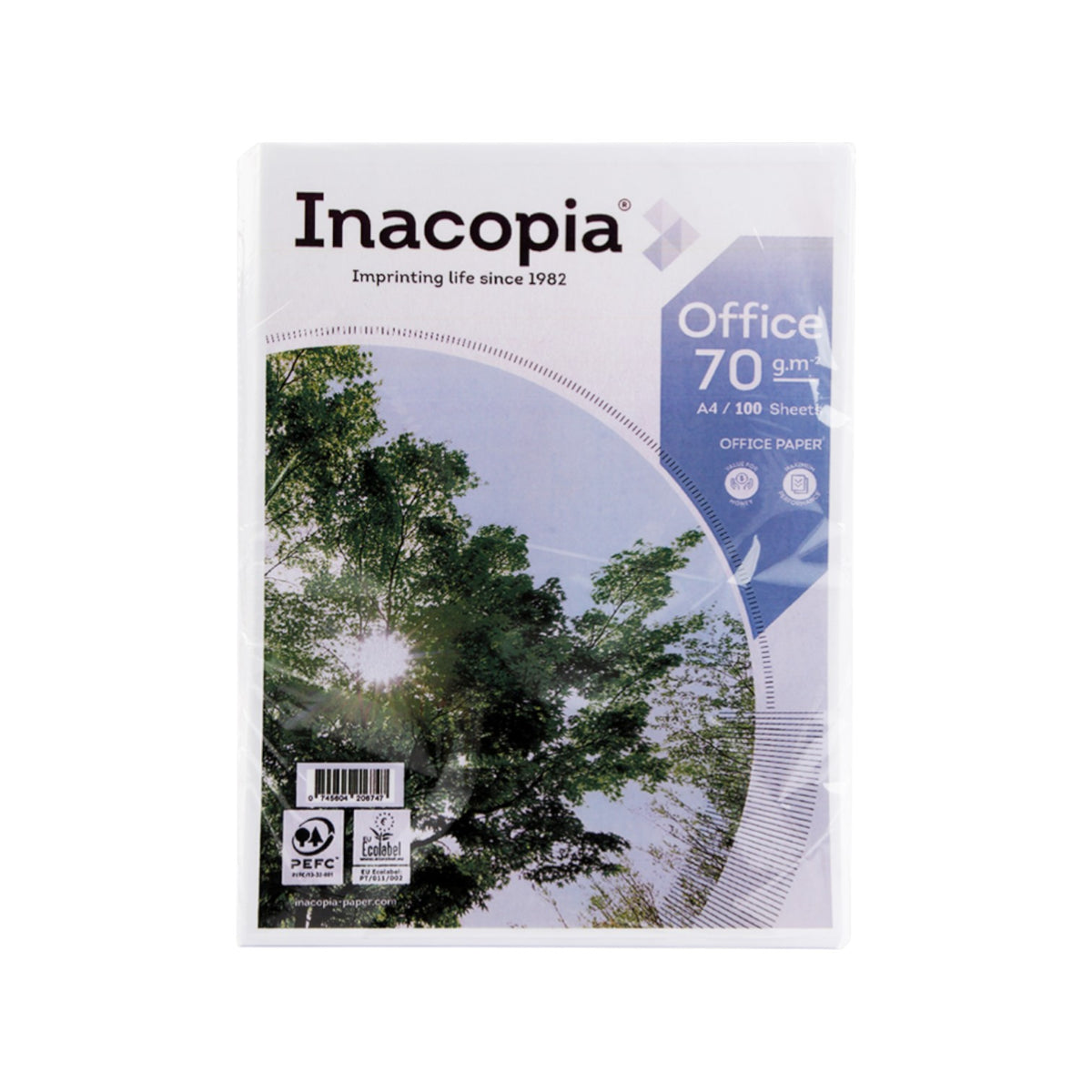 Inacopia 100 Sheets 70gsm A4 Office Photocopy Papers Pack