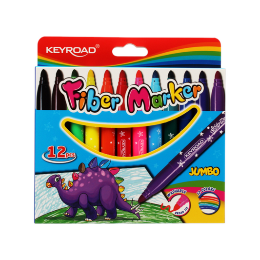 Marker colors, 12 colors jumbo, washable keyroad Model KR971413