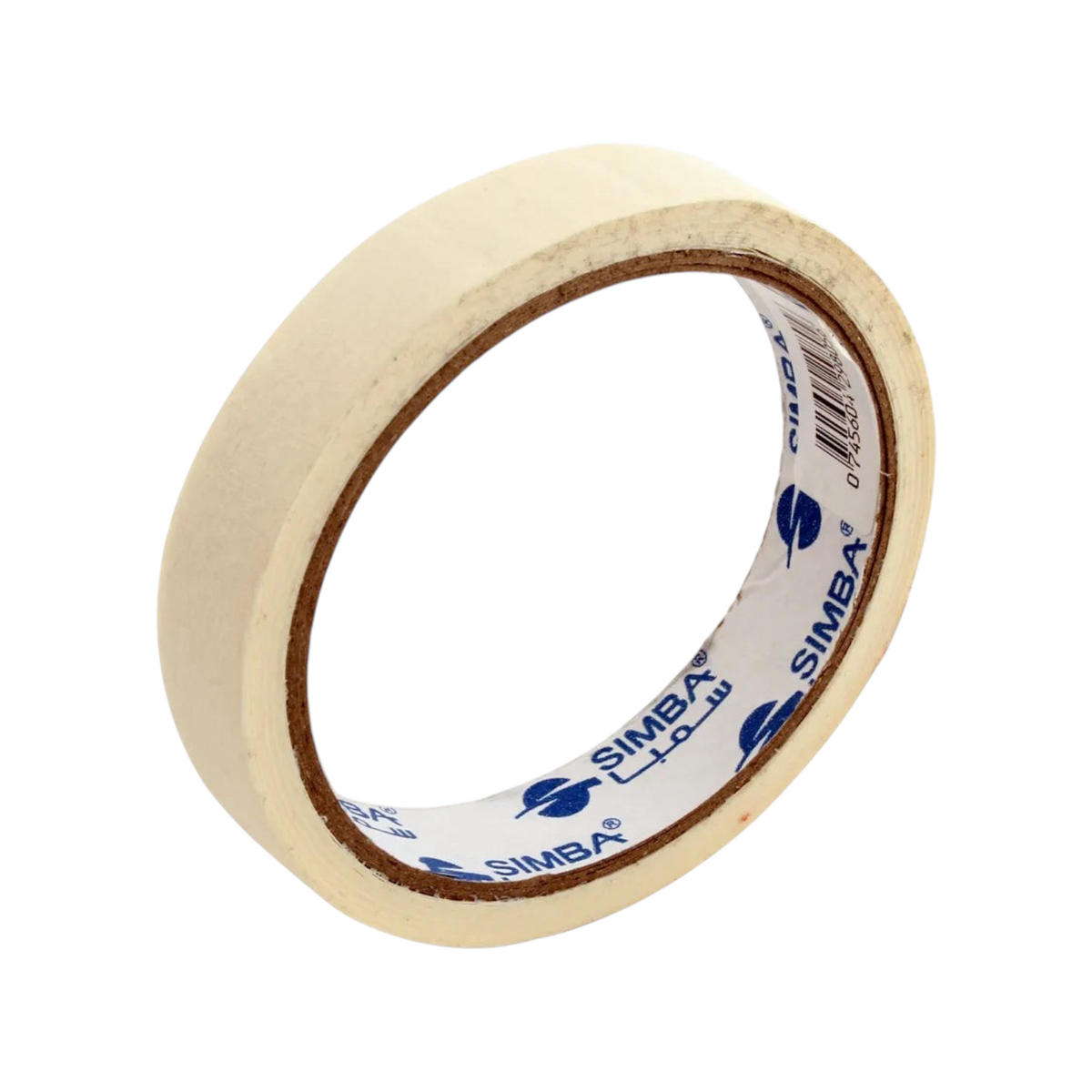 Elite Stationery House Simba adhesive tape roll, 18mm width, off-white plastic material for office and craft use.