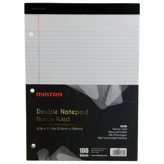 Notepad Pin 100 lined paper white 21.6 * 29.8 Mintra