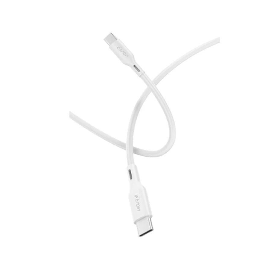 Cable White USB-C to USB-C 60W 1m E-Train Model MP621