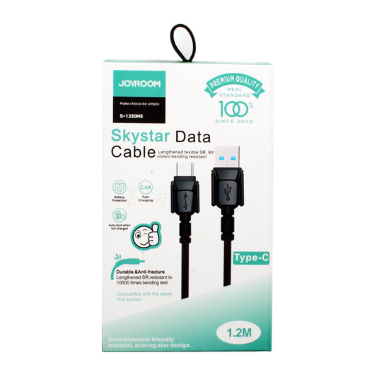 Sky star data cable Type-C Fast Charger 1.2m Joy room Model KX3462