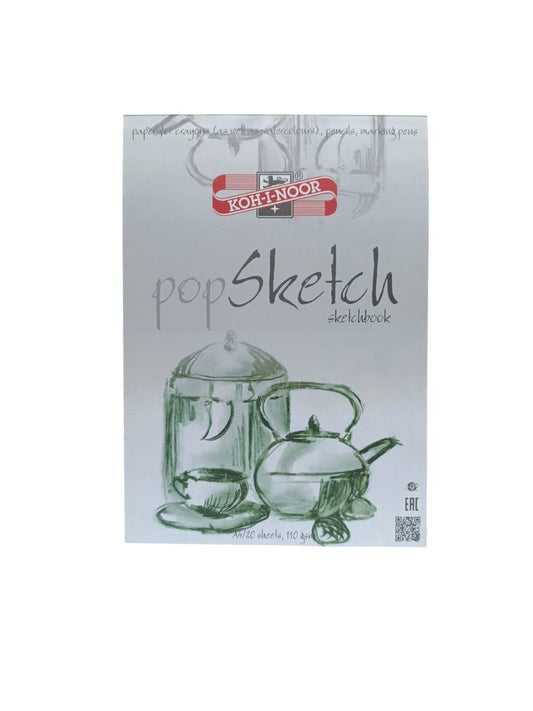Koh-I-Noor Sketch Paper White for Artists - 110g - 20 Sheets A4 Block