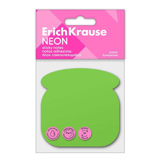 Erich Krause Sticky Notes - Neon  Phone Shape 50 Sheets