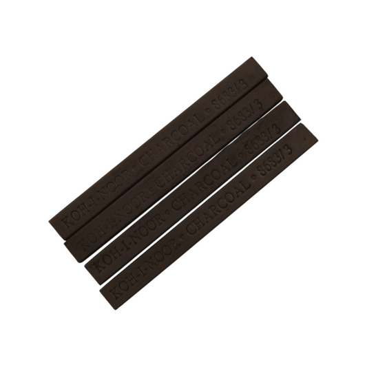 Koh-I-Noor Graphite Charcoal Stick Set - 7*7mm - 18 Pieces