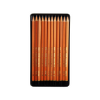 Koh-I-Noor 12-Piece Hexagonal Pencil Set - Grades 8B to 2H - Model 1512N