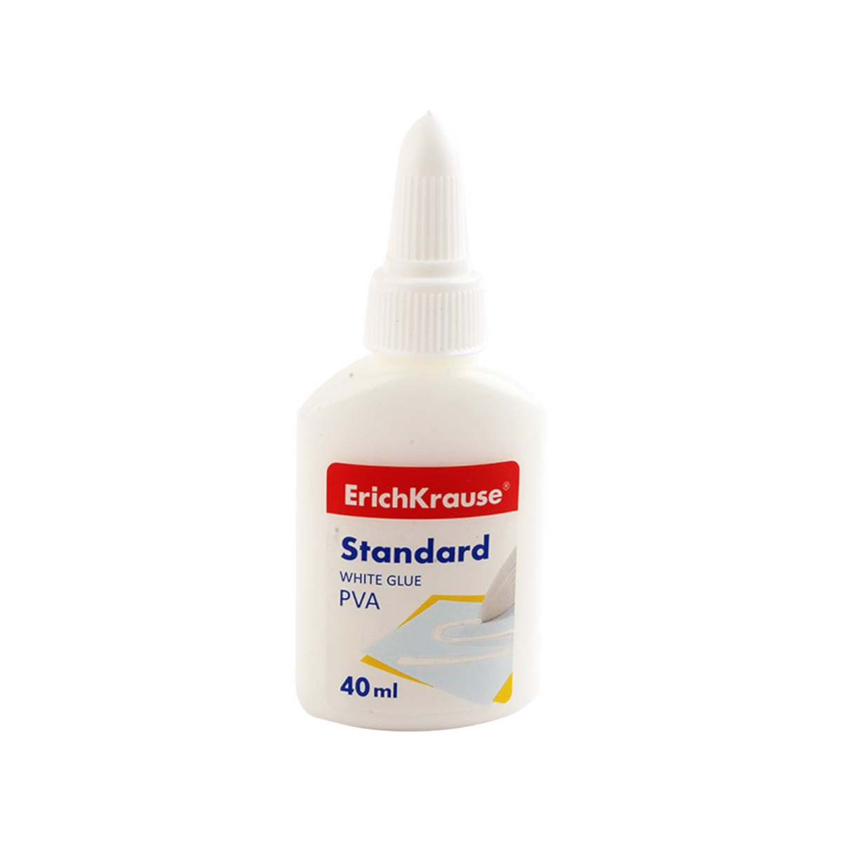 Elite Stationery House Erich Krause 40ml white PVA glue bottle for office, school, and craft projects