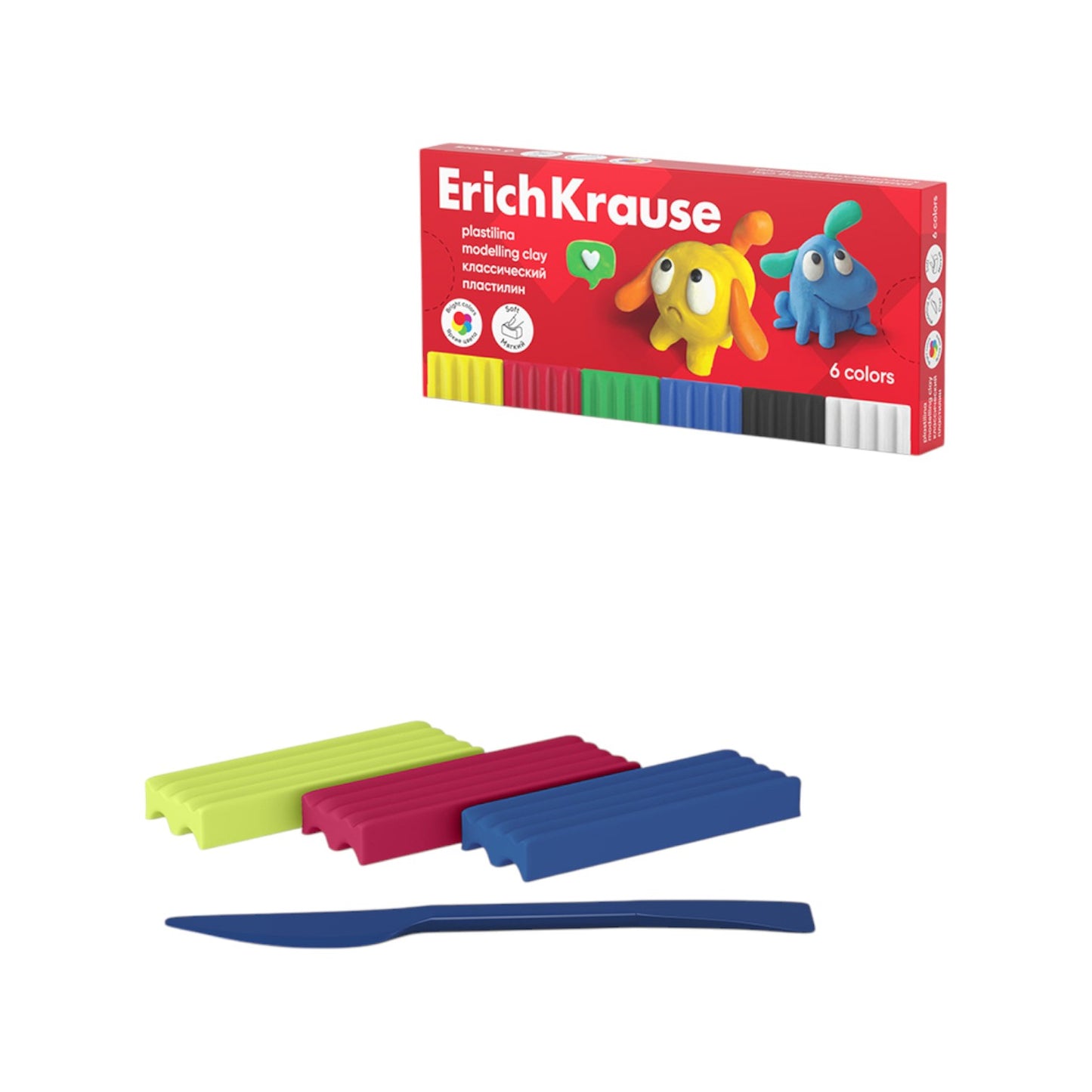 Erich Krause with Modeling Tool - 6 Pieces 108g