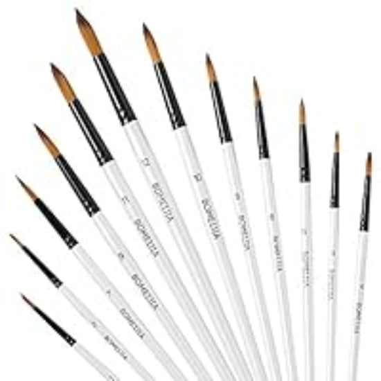 Keep Smiling Single Round Single Brush, Size 1/2/5/6/10/12 (Copy)