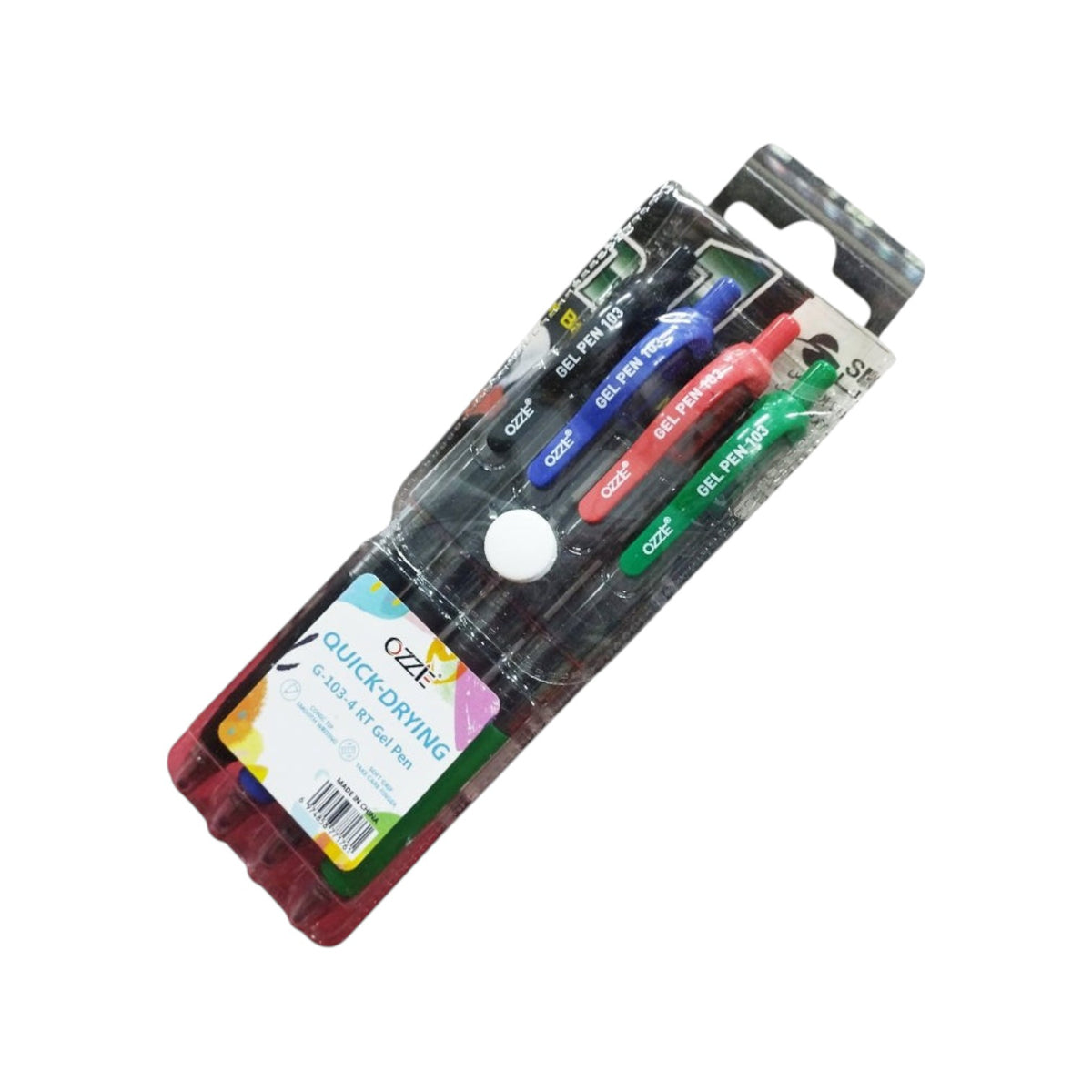 OZZIE Fast-Drying Gel Pen 0.7 mm – Set of 4 Pieces