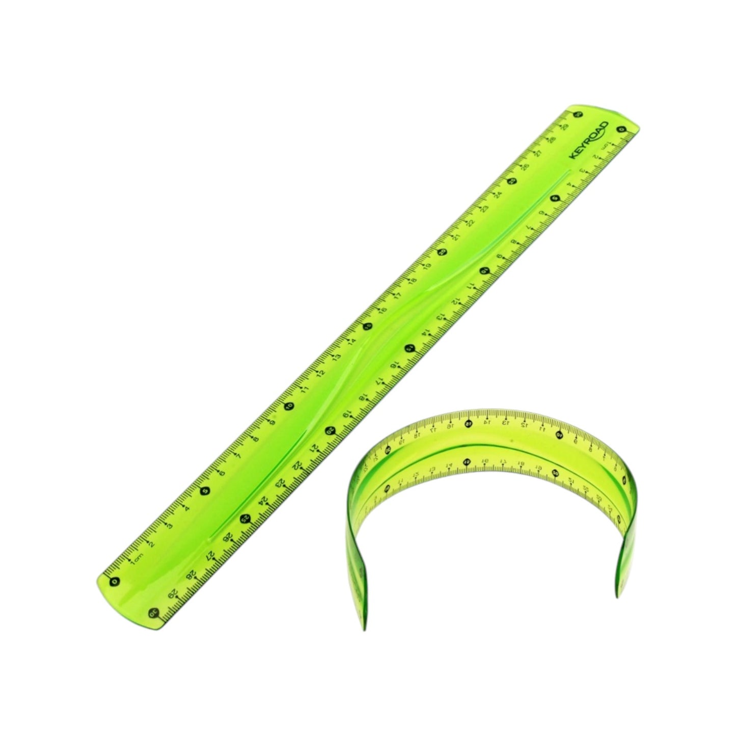 Flexible colored plastic ruler 30 cm – Keyroad Model KR971665
