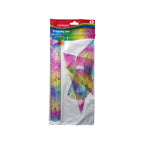 Flexible plastic geometry drawing set 4 pieces colored – Keyroad Model KR972979