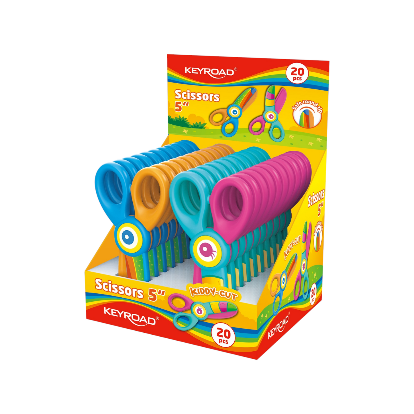 Keyroad Colored Plastic Kids Scissors - Model KR972813