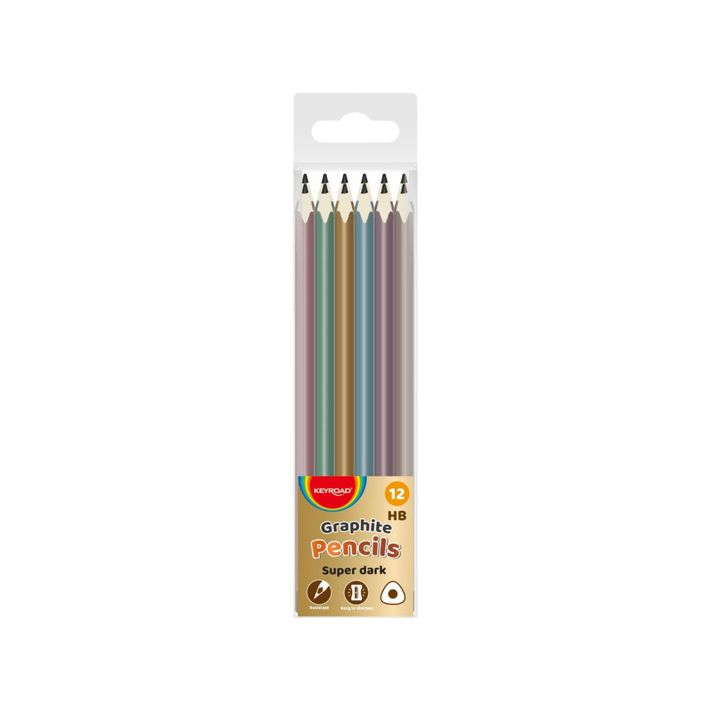 Graphite Pencil HB Metallic Colors - Keyroad Model KR972511