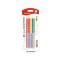 Keyroad Duo Colored Pencils Set, 6 Double-Ended Pencils Neon × Metallic, Triangular Shape