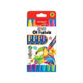 Keyroad Neon Oil Pastel Wax Crayon Set, 12 Colors, Hexagonal Shape, Model KR973157