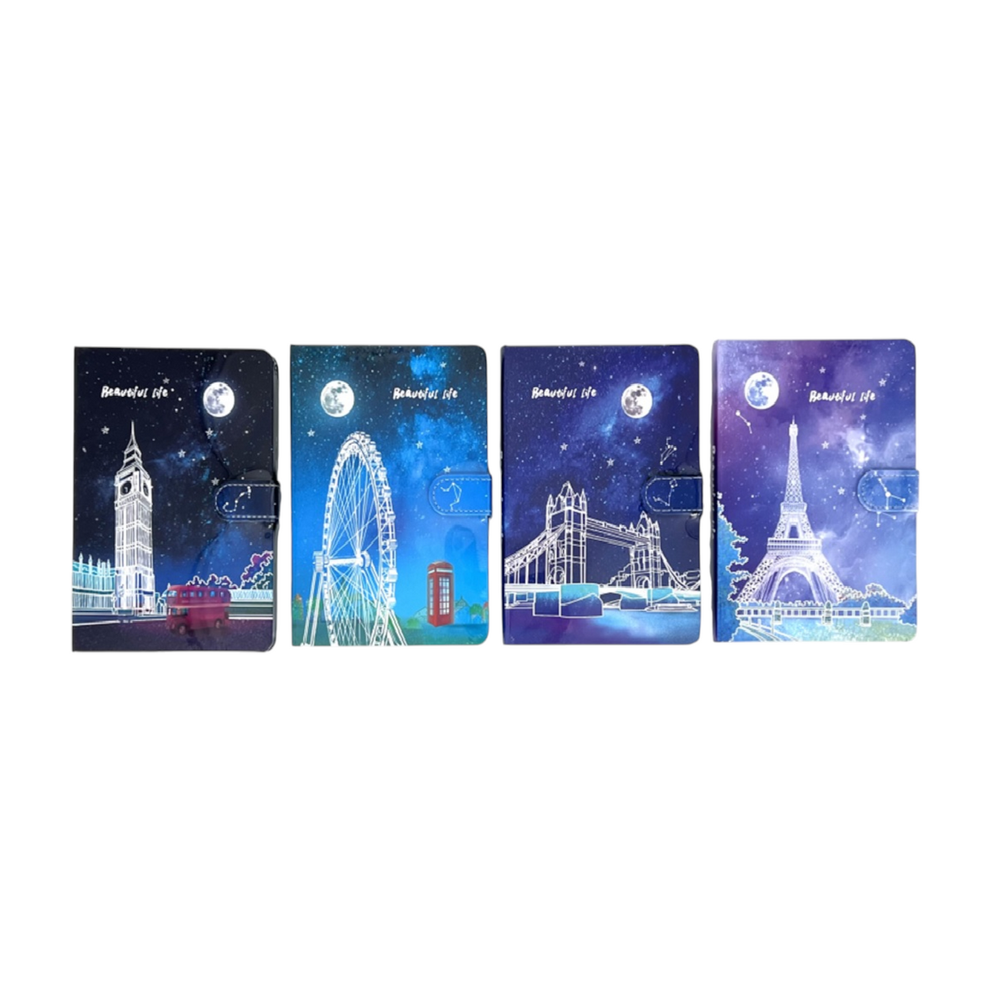 80 Sheets SIMBA B6 Hard Cover Spiral Notebook Ruled Cream Paper Tower