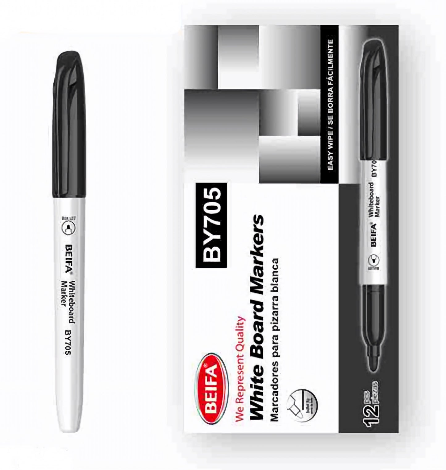 Whiteboard Pen, Beifa Round Tip  - 1 Pen