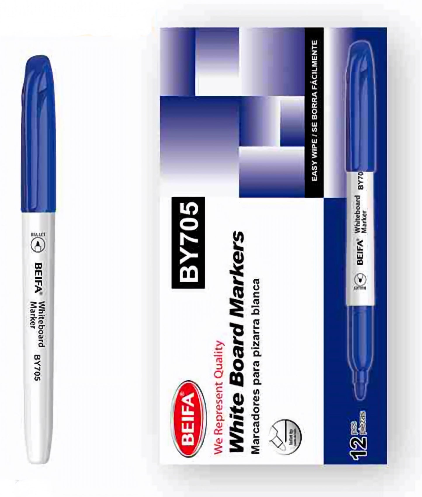 Whiteboard Pen, Beifa Round Tip  - 1 Pen
