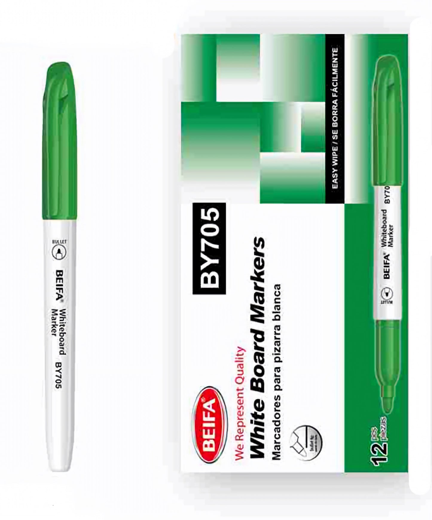 Whiteboard Pen, Beifa Round Tip  - 1 Pen