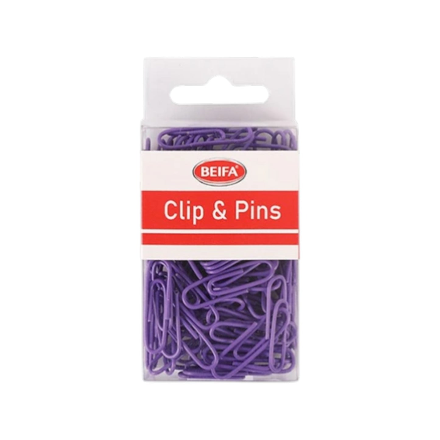 Beifa Paper Clips in Plastic Box 50mm (30 Clips)