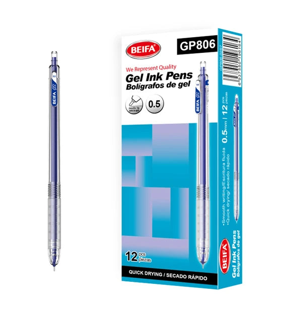 Beifa Fast Dry Gel Pen 0.5mm Model GP806-03B7 - 1 Pen