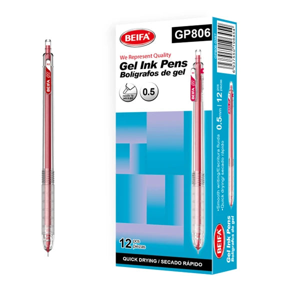 Beifa Fast Dry Gel Pen 0.5mm Model GP806-03B7 - 1 Pen