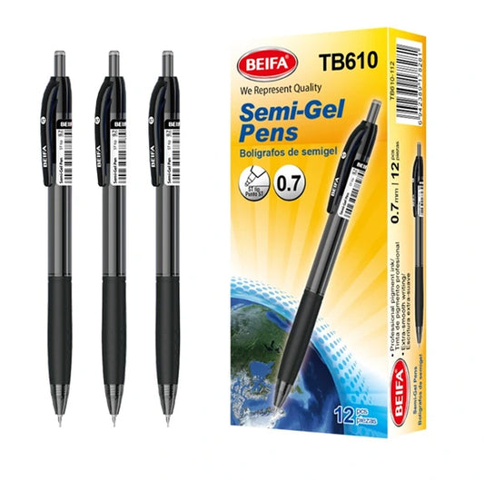 Beifa Semi Gel Pen with Spring  0.7 mm - TB610-112 - 1 Pen