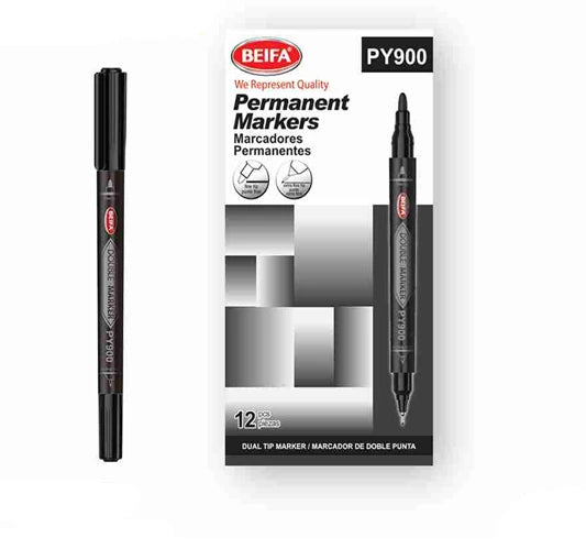 Beifa Dual-Tip Permanent Marker – PY900-01B7