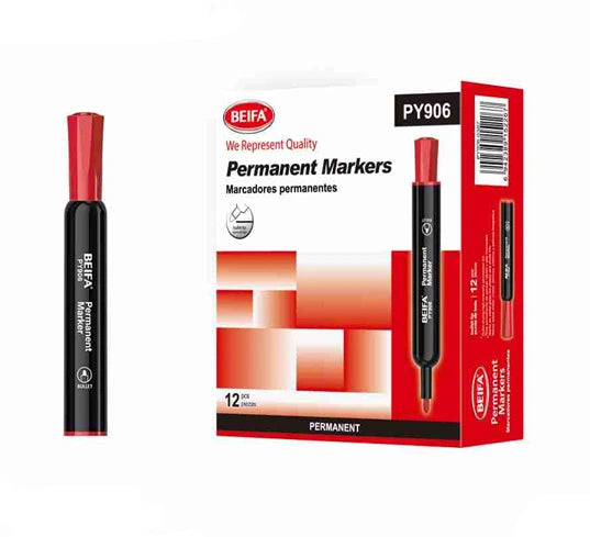 Beifa  Permanent Marker, Round Tip – PY906-02B7