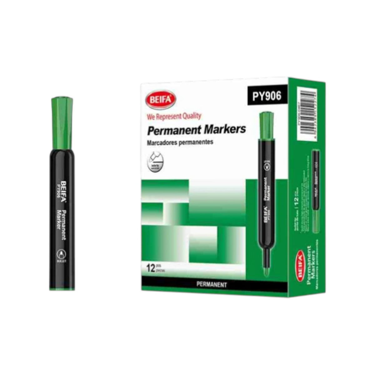 Beifa Permanent Marker, Round Tip – PY906-02B7