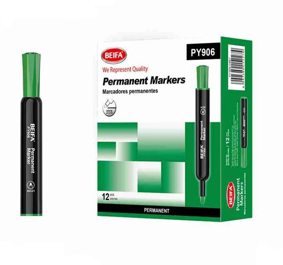 Beifa  Permanent Marker, Round Tip – PY906-02B7