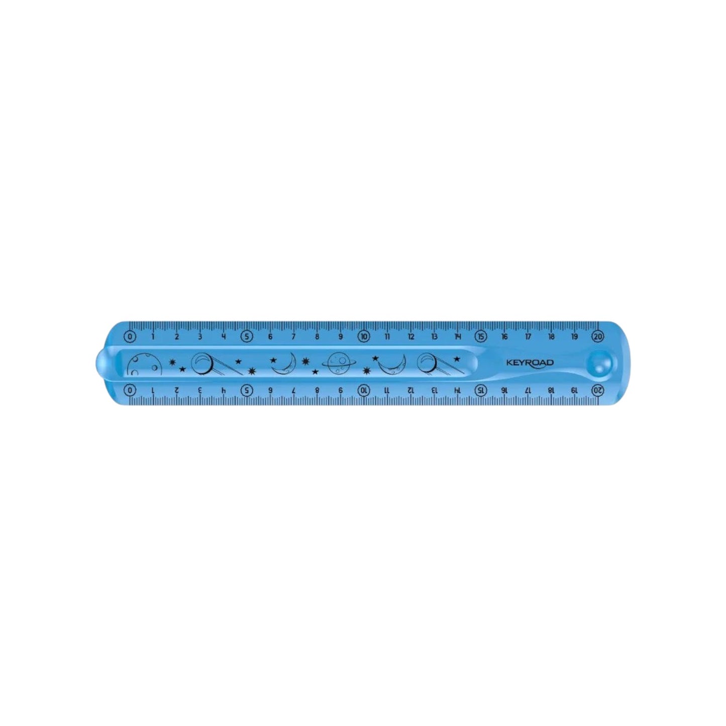 Keyroad Transparent Flexible Ruler 20 cm Assorted Colors Model KR971664