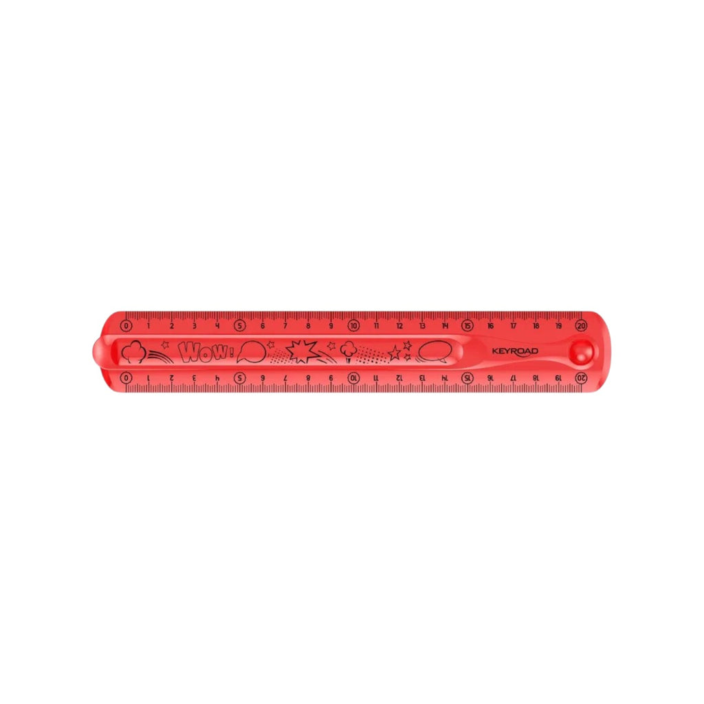 Keyroad Transparent Flexible Ruler 20 cm Assorted Colors Model KR971664