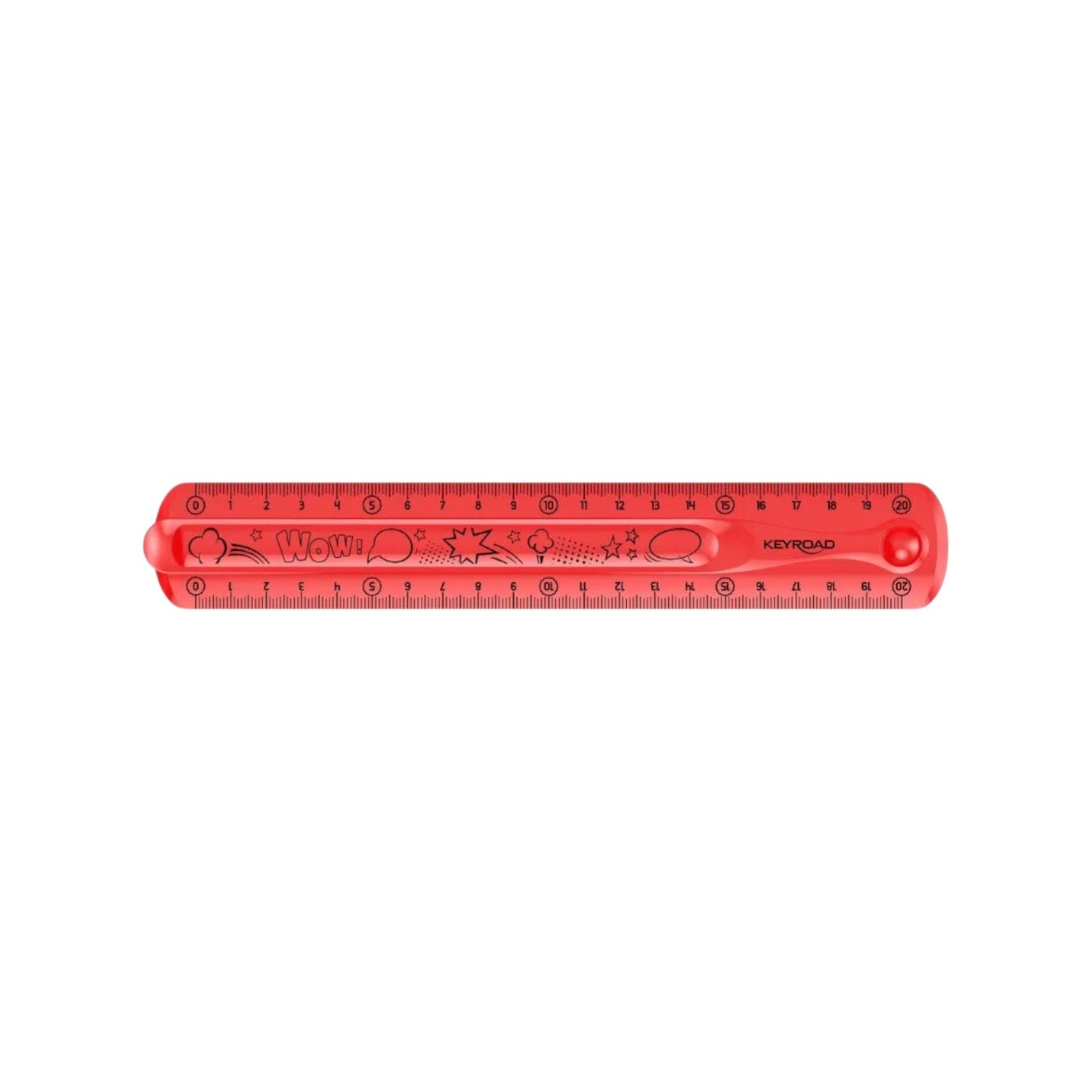 Keyroad Transparent Flexible Ruler 20 cm Assorted Colors Model KR971664