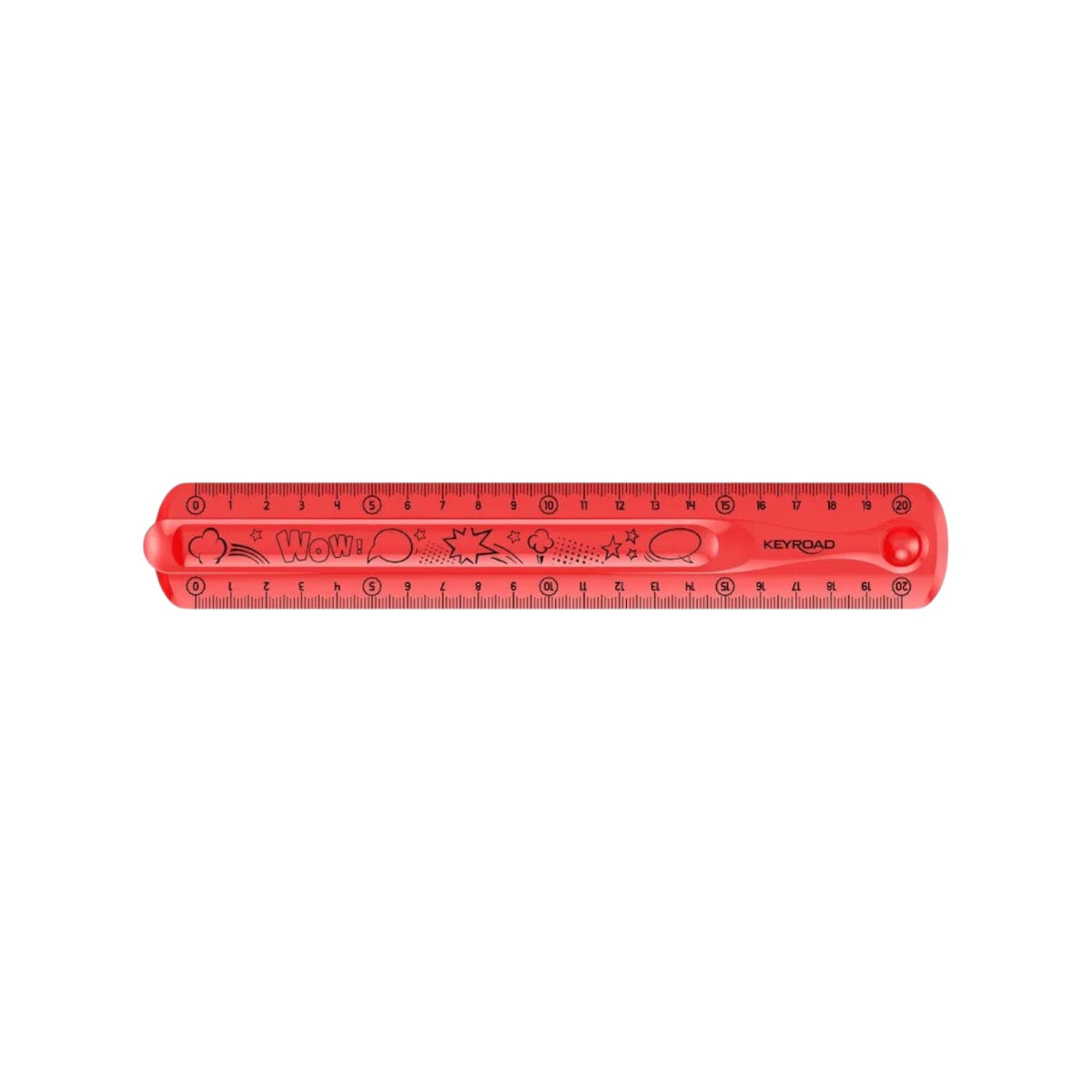 Keyroad Transparent Flexible Ruler 20 cm Assorted Colors Model KR971664
