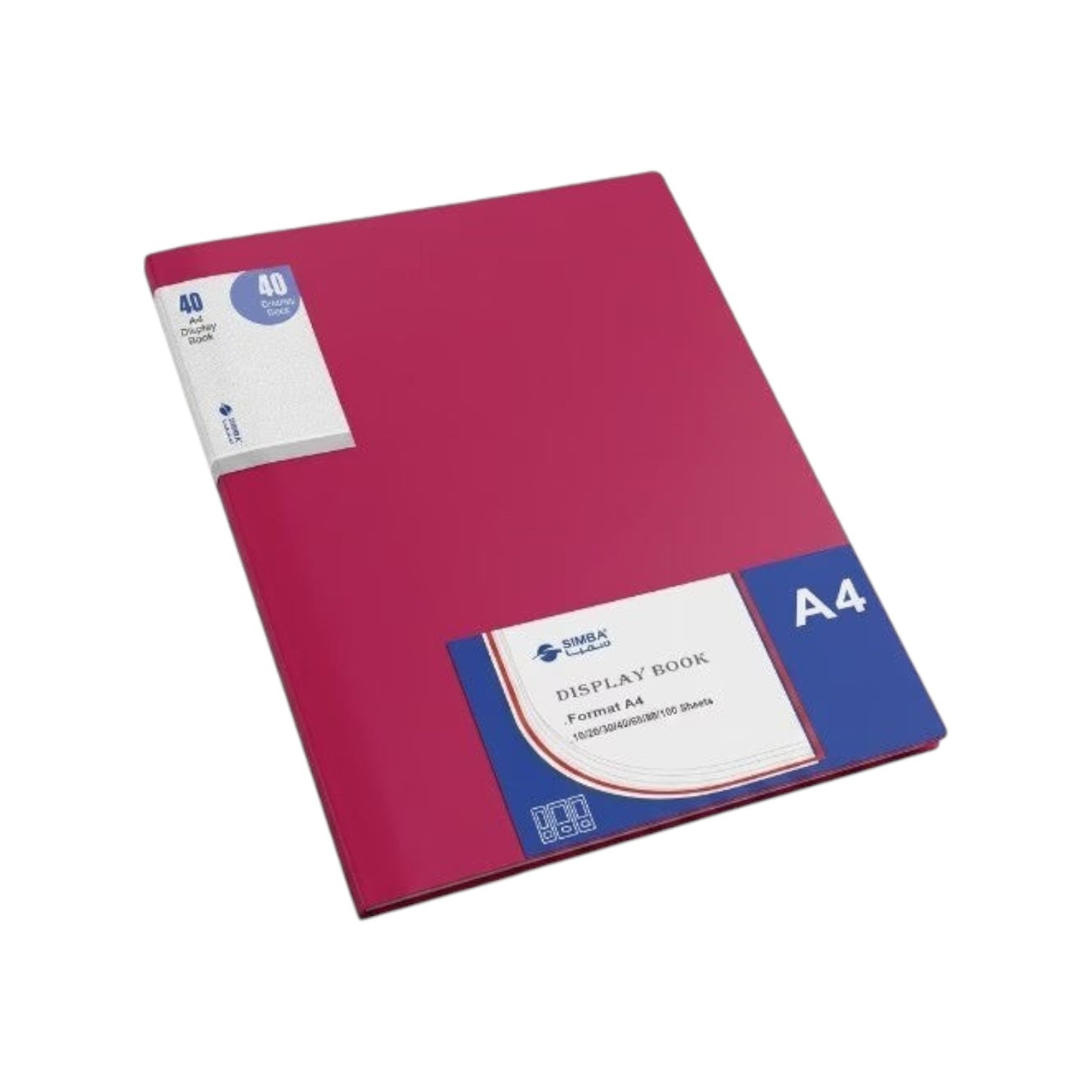 Simba Document Holder 40 Pockets Color A4 Model DB8514