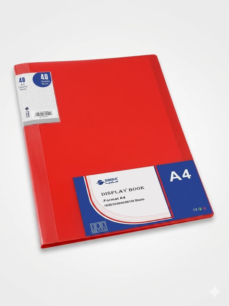 40 Pockets  Simba Document Holder Fuchsia A4 Model DB8514