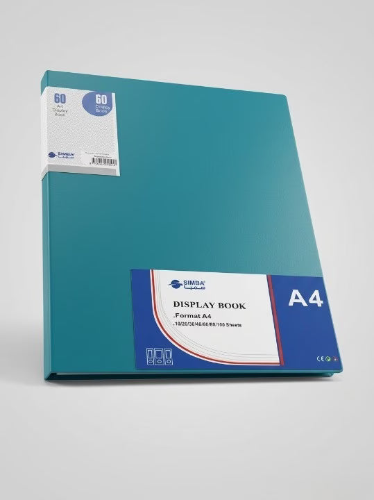 60 Pockets Simba Document Holder  Grey A4 Model DB8515
