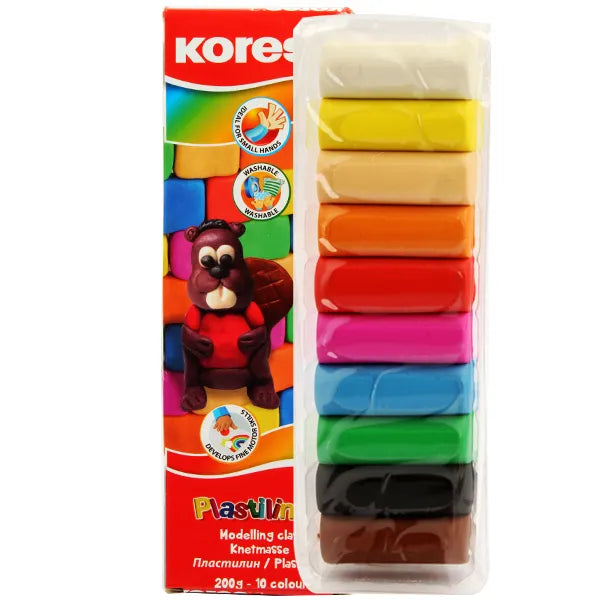 Clay, 10 pieces in a box, 200 g kores Model 34010