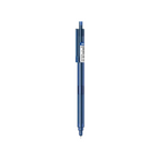 Elite Stationery House Beifa 0.5 mm blue semi-gel retractable pen with a transparent blue plastic barrel