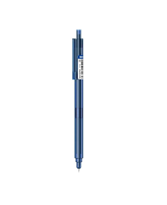 Beifa Semi Gel Retractable Pen, Blue, 0.5 mm, Model TB609-02B9