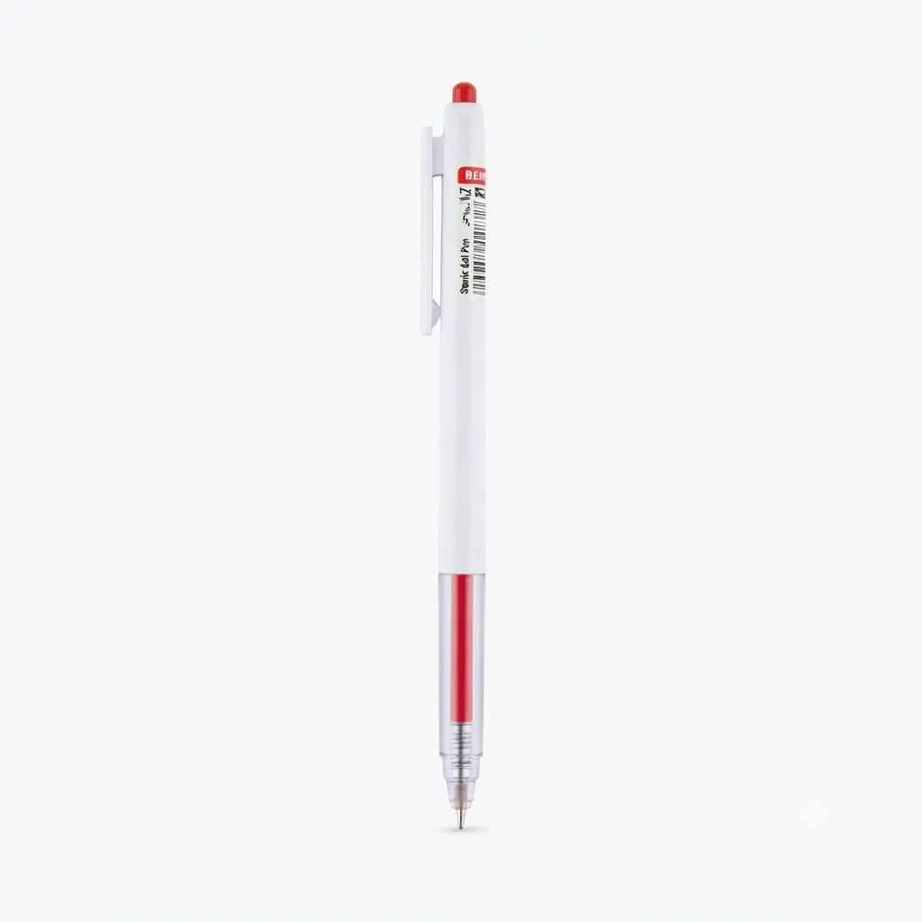 Beifa Semi-Gel Pen, Red, 0.7 mm, Model TB2-12B6