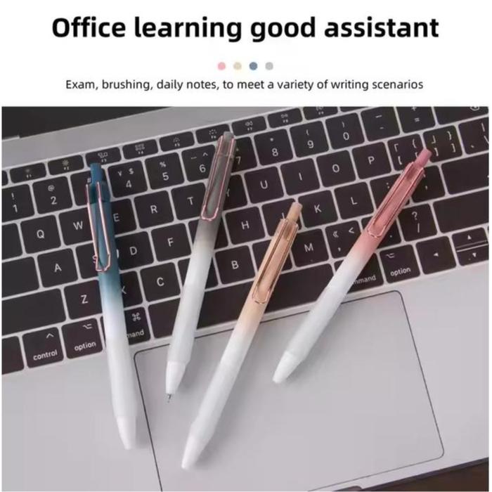4 Premium Gel Ink Pens Featuring a 0.5 mm Needle Tip.