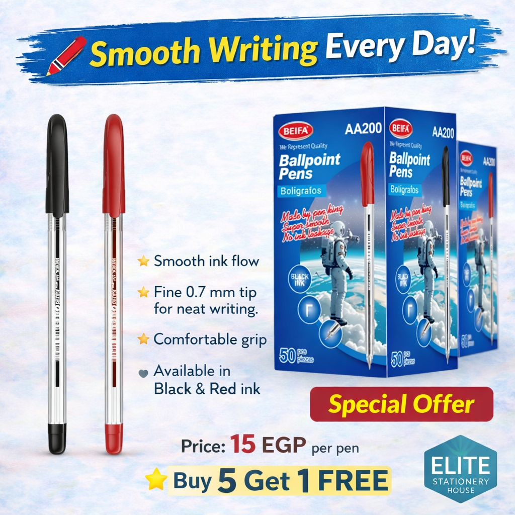 Beifa Blue & Black Ballpoint Pen 0.7 mm – Model AA700-50B2 - 1 Pen