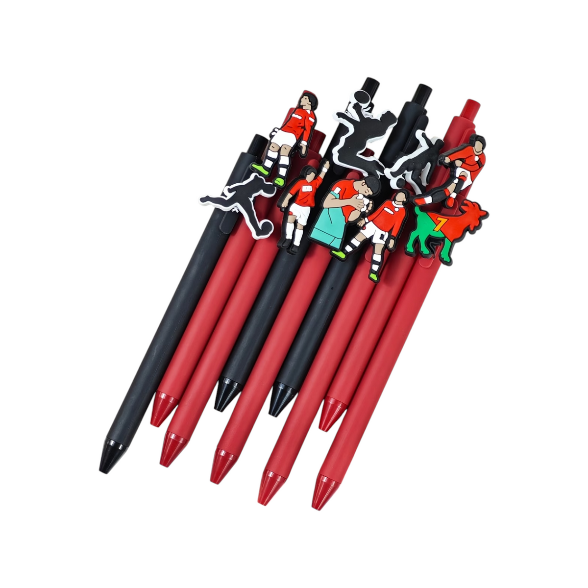 Football Sports Series Retractable Ballpoint Pens with Black Ink