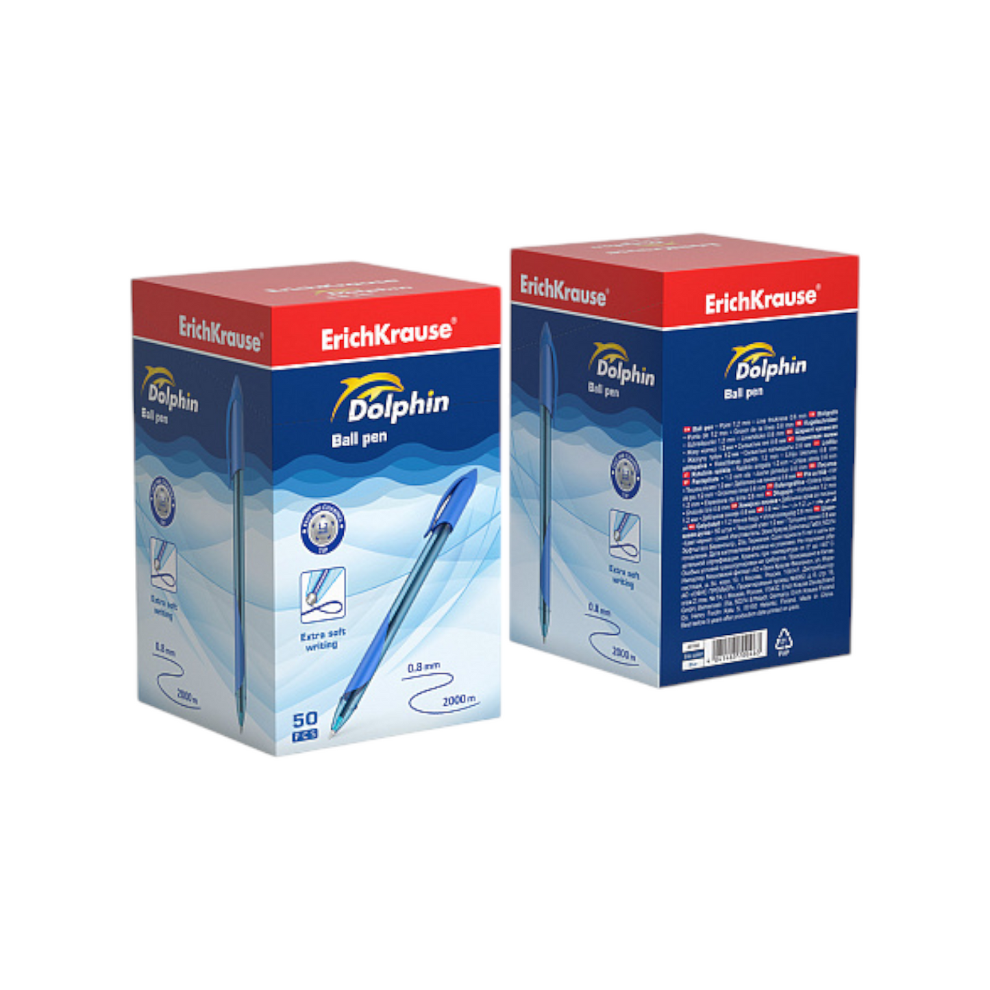 Ballpoint pen Erich Krause Dolphin Classic 1.2mm, ink Blue