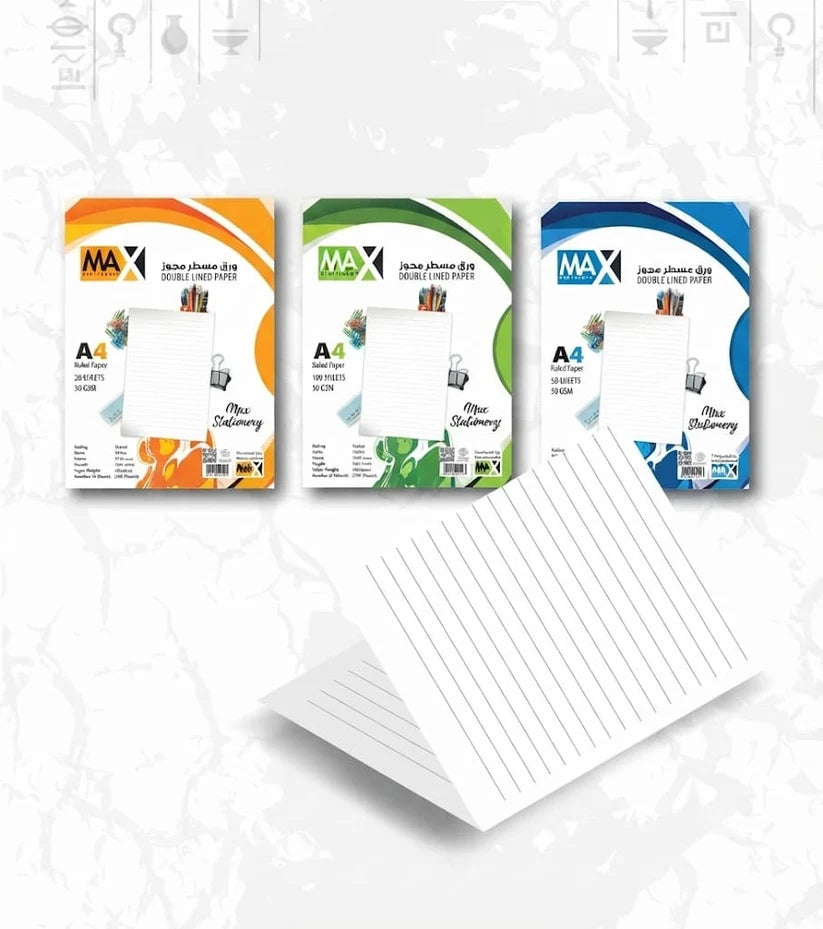 Single lined paper -Size A4  -50 Gm